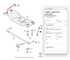 Z Rot Arka Mondeo Sedan 01 ( AYD01972 - 1S715C486AD )