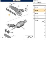 Egzoz Manifold Contası 206 307 308 406 407 607 806 807 C4 C5 Xsara (0349H8)