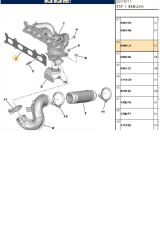 Egzoz Manifold Contası 307 308 407 Exper C4 C5 Jumpy (0349L4)