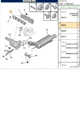 Egzoz Manifold Contası 308 3008 407 508 5008 807 Expert Rcz C4 C5 Jumpy (0349N2)