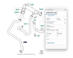 Kalorifer Hortumu Connect 02  ( YTT Y40244 - 2T14 9Y439 AA )