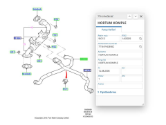 EGR Soğutucu Hortumu Connect 02 ( YTT Y40270 - 7T16 9Y438 BC )