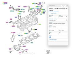 Subap Takımı Std (Duratech) Fiesta Focus Bnz 1.6L  ( GNS15391540 - 1S4G6507CB - 1S6G6505BA )