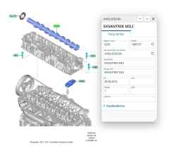 Eksantrik Mili Connect Focus 1.8 Tdcı 75/90Ps 02  ( EST 14044 - XS4Q 6250 AC )