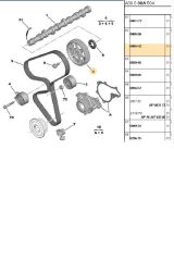 Eksantrik Dişlisi 206 207 307 308 Bipper C2 C3 C4 Nemo DW4-DW6 (0805H2-0805E9)