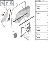 Sağ Ön Cam Fitili 307  (9310H6)