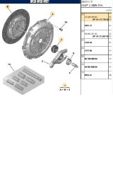 Debriyaj Seti P307 P308 C4 C4 Picasso EP6DT 16 16V (3000951560-001235400-1611273080)