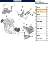 Şanzıman Takozu C3 C4 208 (MH13025-Y5607-9815650580)