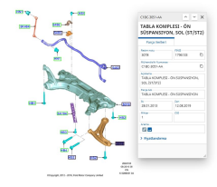 Alt Salıncak Sol Focus Bm 98 ( AYD00777 - 2M513051BC )