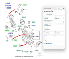 Turbo Hortumu Uç Ön Plastiği Connect 02  ( KAY 341 - 7T16 9C656 AB )