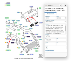 Intercooler Baglantı Tutucu Connect 06  ( ONK CM30116 - 7T1Q 6C693 AA )
