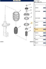 Amortisör Üst Tabla 307 308 3008 5008 Partner Tepee Rcz Berlingo (503151)