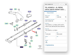 El Fren Teli Arka Kampana Focus Cmax Bm 98>04 ( TRT5023222 - 3S412A603CB )