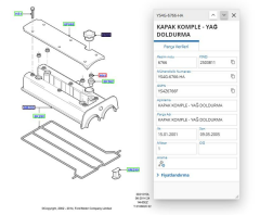 Motor Yağ Kapağı Focus  98  ( ACR607 - YS4G6766AA )