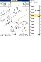 Egzoz Lastiği 106 205 309 405 Saxo (175540)