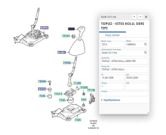 Vites Kol Topuzu (Mtx 75) Focus Bm 98>04 ( CABU330628 - XS4R7217AA )