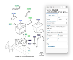 Akü Sehpası Alt-Üst Focus Bm 98>04 ( CAB330609 - 98AB10723CB )