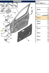 Ön Kapı Gergi Partner Berlingo DW8 (TRL9181G4-22367002-9181G4)