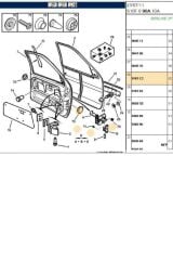 Ön Kapı Gergisi 106 Saxo (22367004-WG8504-9181C2)
