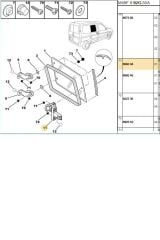 Sürgülü Kapı Cam Menteşesi Partner DW8 (858244)