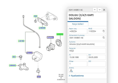 Bagaj Kilit Conta Focus 98 ( CAB330610 - XS41A43851AD )