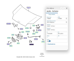 Motor Kaput Çubuk Klipsi Connect 02 Motor Kaput Çubuk Klipsi Connect 02 ( FSE 11-999-023 - 8T16 16828 AA )