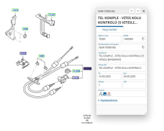 Vites Halatı Değişim Kablosu Focus Mtx75 1.6 98> ( TRT50222003 - XS4R7E395BG )