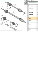Dış Aks Körüğü C2 C3 207 (SSC1900008-3293A5)