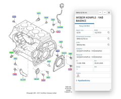 Yağ Müşürü Focus Escort Mondeo Fiesta Galaxy 98 ( BTC40045 - 98FB9278AA - 90AB9278AB )