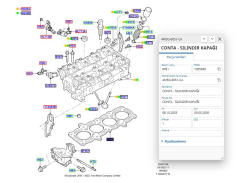 Silindir Kapak Conta Focus Cmax Fiesta 98  ( ELR255050 - 4M5G6051CA )