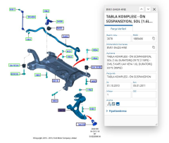 Salıncak Sol (Aliminyum) Otomatık Park  Focus Cmax 12 ( AYD11041 - AV613A424PA - BV613A424HNE  )