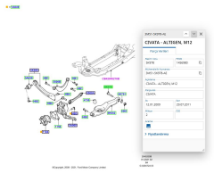 Arka Salıncak Ayar Vidası (Adet) Focus 04 ( MNT3M515K978AE - 3M515K978AE )