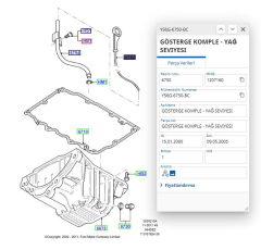 Yağ Çubuğu Fiesta 1.25 1.4 1.6 Focus 98>04 ( FSE11231004 - YS6G6750BC )
