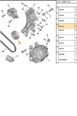 V Kayış Bilyası 206 307  (25405160-5751.60)