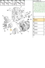 V Kayış Bilyası 206 Xsara TU3JP TU5JP4 (25405151-5751.51)