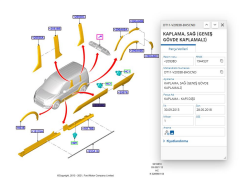 Kapı Çıtası Ön Sağ Connect 02>08 ( ROT 141008 - 3T16 V20938 AAYBB4 )