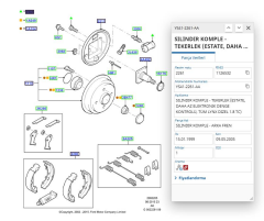 Arka Fren Silindiri Focus Bm 98>04 ( DLPLW37523 - YS412261AA )