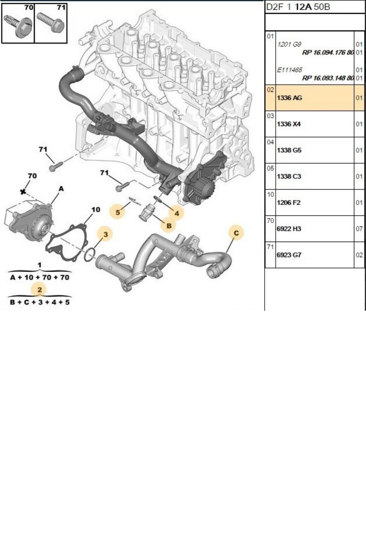 Su Kollektörü 207 307 308 3008 407 Partner Tepee C2 C3 Berlingo (TRL1336AG-11609006-1336AG)
