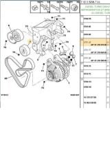 V Kayış Bilyası 206 306 Partner 1.9 (PE515-25405129-5751.29)