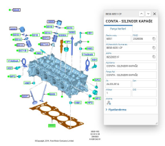 Silindir Kapak Conta 5Diş Connect 1.8 Tdcı 02 ( ELR 027092 - 1S4Q 6051 KB )