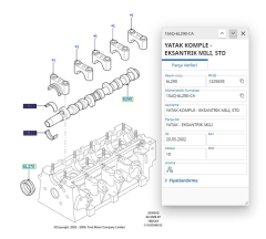 Eksantrik Yatak Std Connect 1.8 Tdcı 75/90Ps 02 ( WLD 5826 - 1S4Q 6L290 CA )