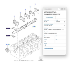 Eksantrik Yatak Std Connect 1.8 Tdcı 75/90Ps 02 ( WLD 5826 - 1S4Q 6L290 CA )