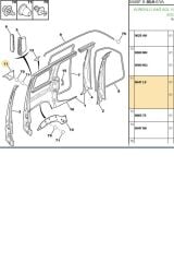 Arka Sol Çamurluk Çıtası Partner (BRS422-BPE309148-8547.L8)