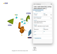 Ayna Camı Sağ Rezistanslı Connect 09 ( AYN P-120 R - 9T16 17K740 AA )