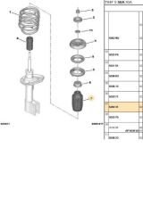 Amortisör Körüğü 307 3008 5008 Partner Tepee Rcz (5254.31-SACHS900081)