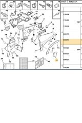 Ön Sağ Çamurluk Çıta Partner EM (BPE309159-8544.F2)