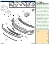 Ön Tampon Alt Lastiği 206 (7414P2-TRL7414P2)