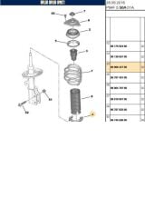 Helezon Yayı Alt Lastik 3008 308 408 5008 508 Expert Partner (9806642780)