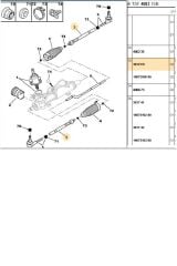 Rot Mili Citroen C4 04> Peugeot 307 01>06 (01821-3812E0)
