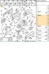 Ön Sağ Çamurluk Çıtası Saxo (8544.E0)